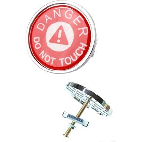 for Mini Front Grill Emblem Badge Metal Logo Decal Sticker Dangerous Style