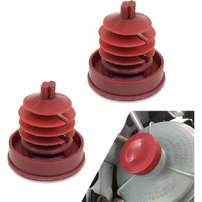 2 PCS Car Power Steering Pump Oil Cap, Tight Fitting Leak-proof Seal Replacement 53697-SB3-952, Hydraulic Power Steering Pump Plug Cap, Compatible with Honda Accord Odyssey Civic CRV (Red)