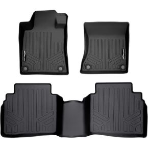SMARTLINER Custom Fit Floor Mats 2 Row Liner Set Black Compatible with 2019-2023 Nissan Altima
