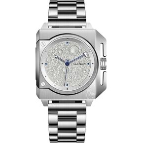 Automatic Square Watches for Men Self Winding Mechanical Stainless Analog Wrist Watch 3ATM Waterproof