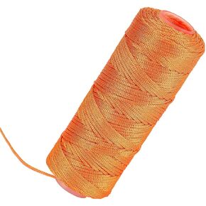 Orange Mason Line String 300 Feet #18 Braided Nylon Twine String for Masonry Jobs,General Construction Layout,Gardening and DIY Projects,Masonry Tools Construction String for A String line Level