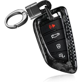Key Fob Cover with Keychain Compatible with Toyota Supra GR A90 A91 MK5 2019-2024,Real Glass Fiber Smart Remote Key Fob Case Compatible with Toyota Supra Accessories, Red in Kuwait