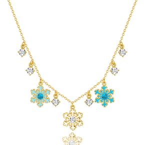 CLASSYZINT Christmas Necklaces For Women Long Christmas Tree And Lights Charm Strand Necklaces…