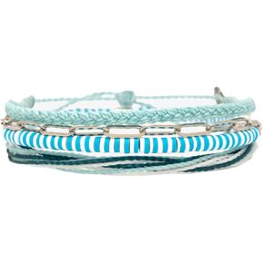 Pura Vida Bracelet Santorini Bracelet Stack, 4 Stackable Bracelets for Women