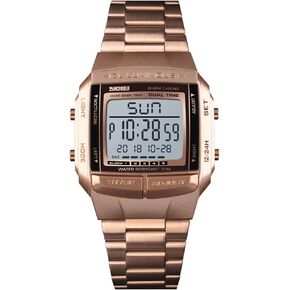 FANMIS Unisex Luxury Digital Watches Multifunctional Stopwatch Countdown Alarm Backlight Water Resistant Watch