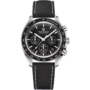 Pagani Design 1701 Men's Watch White Dial Men's Quartz Chronograph Japan VK63 Movement Stainless Steel Bracelet 100M Water Resistant Sport Watch.