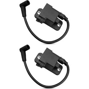 2PCS Outboard Ignition Coil CDM Module Fit For Mercury 30-300HP Force 40 50 75 90 and 120HP 1996-2007 Replace 114-7509 827509A10 827509T7, 4 Pins Outboard Ignition Coil Packs Replacement
