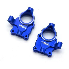 TREAL Alu #7075 Inner Portal Covers(2p) Steering Knuckles for 1/24 FMS FCX24 Upgrades (Red)