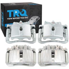 TRQ Front & Rear Brake Caliper Set Compatible with 02-06 Cadillac 00-06 Chevrolet GMC