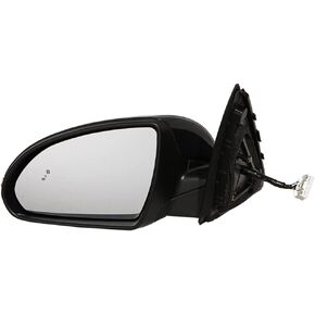 For Kia Optima 2016 2017 2018 2019 Door Mirror Passenger Side | Manual | Heated | w/Blind Spot Detection | w/Signal Indicator | Paint To Match | Replacement For 87620-D5150 | KI1321221