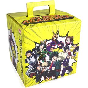 Toynk My Hero Academia LookSee Mystery Gift Box | Includes 5 Official Boku No Hero Collectibles | Includes Wall Art, Enamel Pin, & More | All Might Yellow Edition | Collect All 4