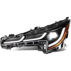 ‎DNA MOTORING OEM-HL-0153-L Left Side Headlight Compatible with 20-23 Toyota Corolla Sedan, Fits SE XSE XLE Models W/o Adaptive Headlights