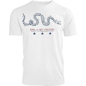 Zero Foxtrot Mens Premium Graphic T Shirts, Short Sleeve, S to 3XL - Join or Get Stacked Tees
