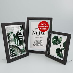 Floating Picture Frames-Floating Photo Frame 3 Pcs Glass Floating Frame Two Sided Picture Frame Large Floating Frame Square Floating Frame Picture Frames with UV Protection Floating Wood Gallery Frame