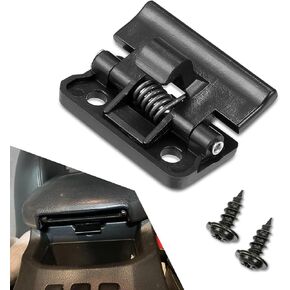 1 PC Car Center Console Latch, 1.65" x 1.49" Smooth Surface Plastic Storage Box Control Latch, Replaces OEM Part Number 58908-33030, Compatible with Camry Highlander Corolla (Black)