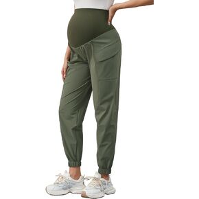 PACBREEZE المرأة الأمومة البضائع ركض سريعة الجافة المشي السراويل النشطة في الهواء الطلق عارضة الحمل Sweatpants