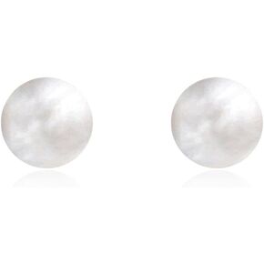 Simulated Pearl Earrings - Oversized Round Bead Studs, Hoop Dangle, Oval Statement Drops