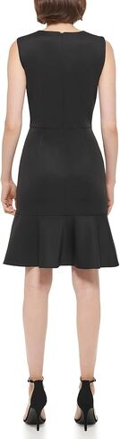 DKNY Sleeveless Ruffled Dress with Zipper Detail in Saudi Arabia