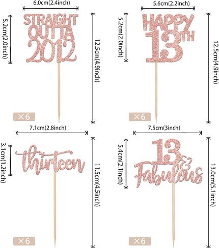 24 Pack Straight Outta 1975 Cupcake Toppers Happy 50th Birthday Fifty Awesome Since 1975 Cupcake Picks 50 Fabulous Cake Decorations for 50th Birthday Anniversary Party Rosegold in Kuwait