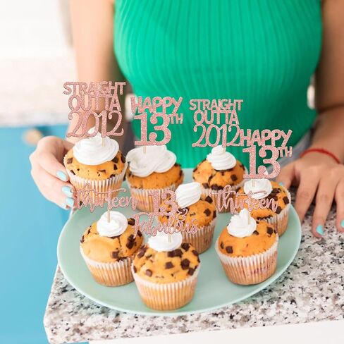 24 Pack Straight Outta 1975 Cupcake Toppers Happy 50th Birthday Fifty Awesome Since 1975 Cupcake Picks 50 Fabulous Cake Decorations for 50th Birthday Anniversary Party Rosegold in Kuwait