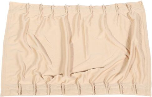 2pcs Car Side Window Sun Shades Car Sun Shade Window Curtain Adjustable Sunshade Drape Visor Valance Curtain VIP Suitable for Most Cars SUV (Beige) in Kuwait