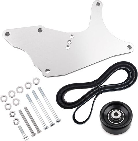 LS Dual Alternator Bracket Kit, Black, Compatible with GM 4.8L 5.3L 6.0L 6.2L Vortec V8 Engine 1999-2013 Chevy Tahoe Suburban Silverado, GMC Yukon, Cadillac Escalade, Hummer H2 in Saudi Arabia