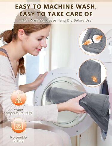 وسادة تسخين للرقبة والكتف، هدايا للنساء والرجال والأم والأب، وسادات حرارية كهربائية للظهر/الركبة/الساق، وسادة تسخين كبيرة مرجحة، يمكن غسلها في الغسالة، تسخين سريع، إيقاف تلقائي، 19.7 بوصة × 22.4 بوصة in Kuwait