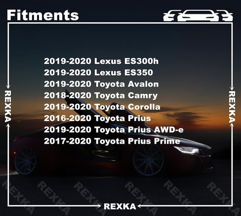 Rexka 10pcs Rocker Molding Retainer Clip 90467-22015 for Toyota Camry, Prius, Prius Prime in Kuwait