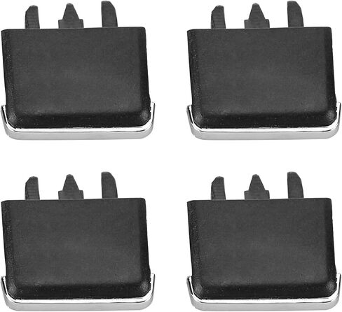 4Pcs Front Center AC Vent Air Conditioning Vent Outlet Tab Clips, Air Vent Clip Tab A/C Fresh Air Grille Clips, Front Left &Right AC Vent Air Vent Outlet Tab Clips, Black in Kuwait