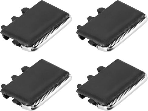 4Pcs Front Center AC Vent Air Conditioning Vent Outlet Tab Clips, Air Vent Clip Tab A/C Fresh Air Grille Clips, Front Left &Right AC Vent Air Vent Outlet Tab Clips, Black in Kuwait