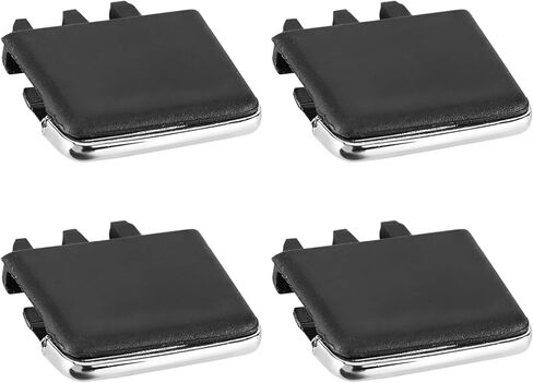 4Pcs Front Center AC Vent Air Conditioning Vent Outlet Tab Clips, Air Vent Clip Tab A/C Fresh Air Grille Clips, Front Left &Right AC Vent Air Vent Outlet Tab Clips, Black in Kuwait