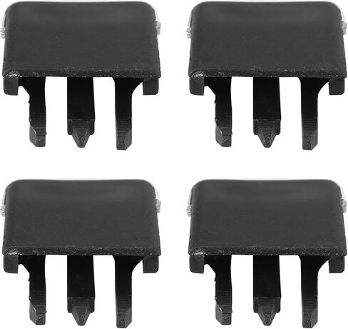 4Pcs Front Center AC Vent Air Conditioning Vent Outlet Tab Clips, Air Vent Clip Tab A/C Fresh Air Grille Clips, Front Left &Right AC Vent Air Vent Outlet Tab Clips, Black in Kuwait