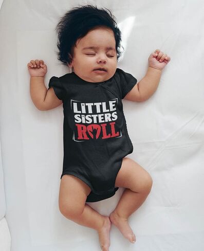 Tstars Baby Boys Little Brothers Roll Best Siblings Gifts Rock Baby Bodysuit Little Bro in Kuwait