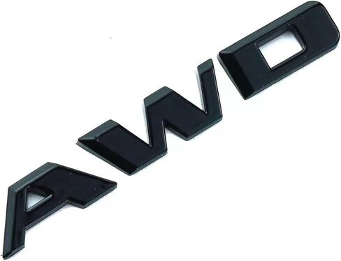 1Pc 2016-2024 Rear Tailgate AWD Emblem Nameplate Letter 3D Badge Replacement for 84604285 (Black) in Saudi Arabia