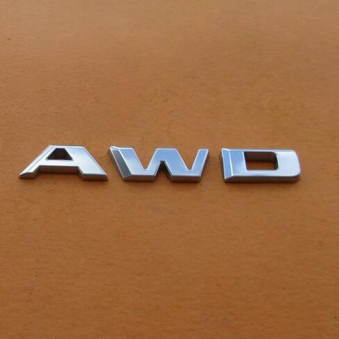 1Pc 2016-2024 Rear Tailgate AWD Emblem Nameplate Letter 3D Badge Replacement for 84604285 (Black) in Saudi Arabia