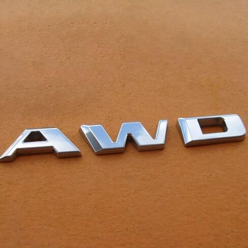 1Pc 2016-2024 Rear Tailgate AWD Emblem Nameplate Letter 3D Badge Replacement for 84604285 (Black) in Saudi Arabia