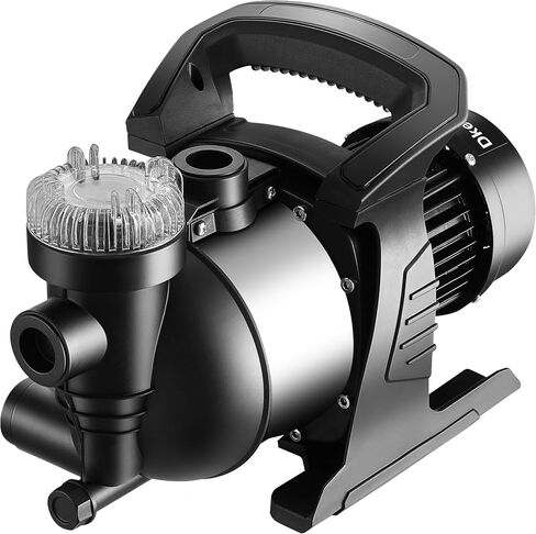 1.6HP Portable Water Transfer Pump, 1000GPH Shallow Well Jet Pump with Built-in Filter, Garden Booster Pump for Home, Garden, Lawn, 120V, Black in Saudi Arabia