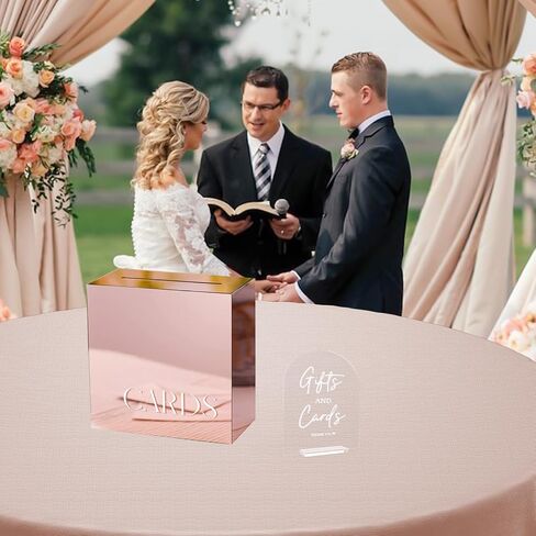 Clear 4PCS Acrylic Wedding Signs for Ceremony and Reception Guest Book Gifts and Cards Sign Favors Please Take One Sign In Loving Memory 5x7 Inch Arch Table Sign with Stands in Kuwait