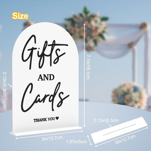 Clear 4PCS Acrylic Wedding Signs for Ceremony and Reception Guest Book Gifts and Cards Sign Favors Please Take One Sign In Loving Memory 5x7 Inch Arch Table Sign with Stands in Kuwait