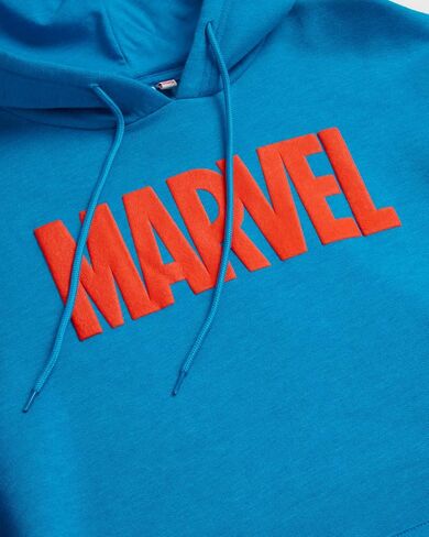 سويت شيرت بغطاء للرأس من الصوف للرجال من Marvel - Retro Iron Man، Hulk، Captain America، Thor، Spider-Man in Kuwait