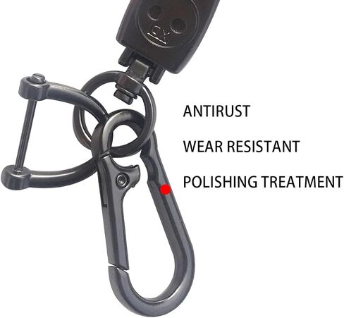 Car Genuine Leather Keychain Key Ring Lanyard Accessories Business Present Suitable for in Saudi Arabia