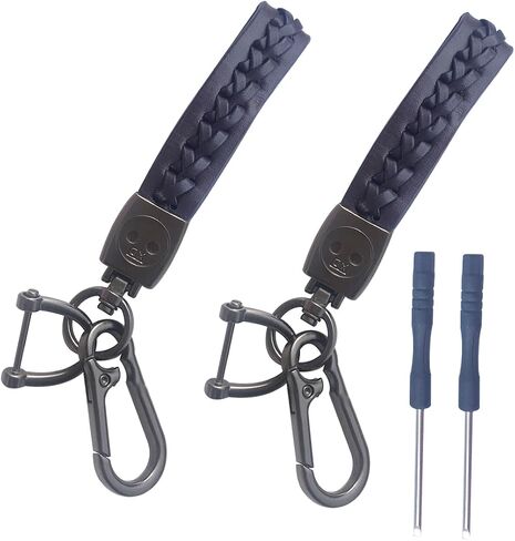 Car Genuine Leather Keychain Key Ring Lanyard Accessories Business Present Suitable for in Saudi Arabia