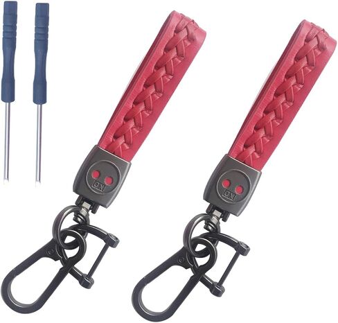 Car Genuine Leather Keychain Key Ring Lanyard Accessories Business Present Suitable for in Saudi Arabia