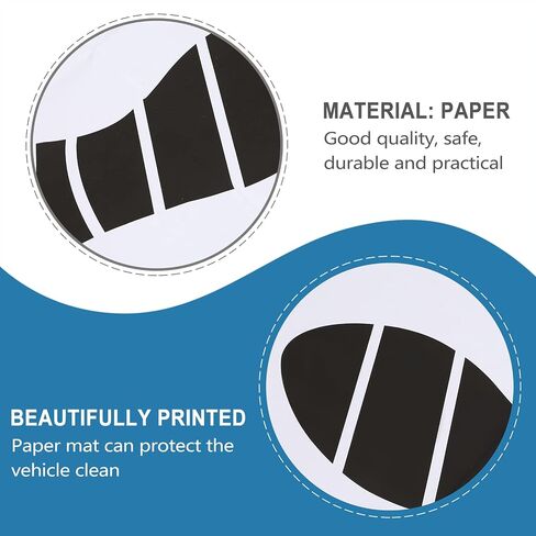 Paper Car Mats Automotive Floor Papert Mat Folding Floor Mats Portable Vehicle Foot Pads 50pcs for Automotive Car Supplies in Saudi Arabia