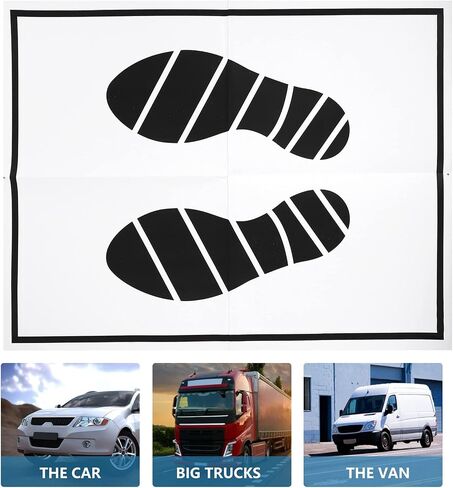 Paper Car Mats Automotive Floor Papert Mat Folding Floor Mats Portable Vehicle Foot Pads 50pcs for Automotive Car Supplies in Saudi Arabia