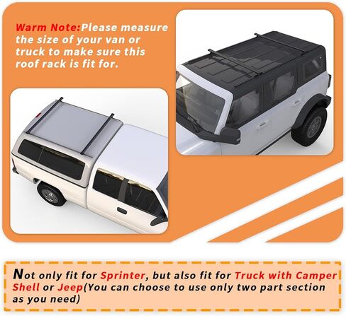 حامل سقف MELIPRON مقاس 144 بوصة متوافق مع طراز 2007-On Sprinter in Kuwait