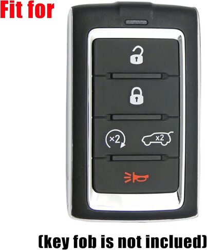 2X Coolbestda Rubber Key Fob Cover Case Keyless Entry Holder for 2021 2022 2023 2024 Jeep Grand Cherokee L Grand Wagoneer L Wagoneer Grand Cherokee L M3NWXFOB1 in Kuwait