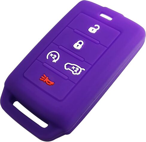 2X Coolbestda Rubber Key Fob Cover Case Keyless Entry Holder for 2021 2022 2023 2024 Jeep Grand Cherokee L Grand Wagoneer L Wagoneer Grand Cherokee L M3NWXFOB1 in Kuwait