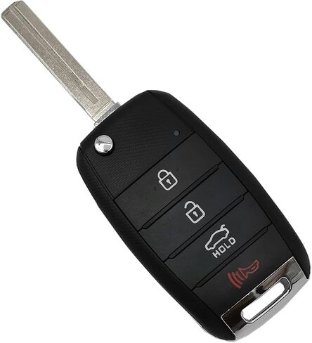 Key Fob Case Shell Fit for Kia Sorento Sportage Rio Soul Forte Optima Carens Flip Keyless Entry Remote Replacement Car Key Housing Outer Cover (1) in Kuwait