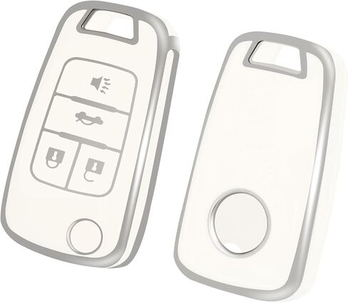 غطاء مفتاح Fob متوافق مع Buick، جراب Key Fob يناسب Chevy GMC Buick Terrain Encore Allure Regal Equinox Camaro Cruze Malibu Sonic Volt Spark Impala ملحقات السيارة، ذهبي أسود in Kuwait